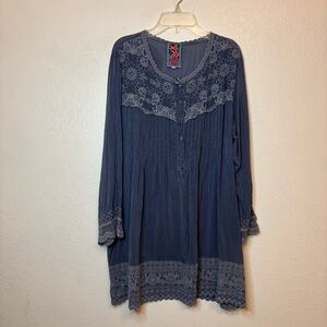 Johnny Was Large women boho tunic shirt